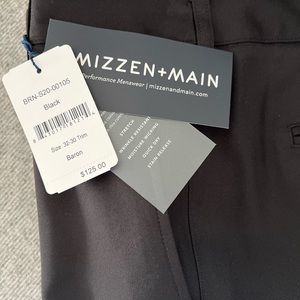 Mizzen + Main Baron Chino Black Trim Fit 32x30